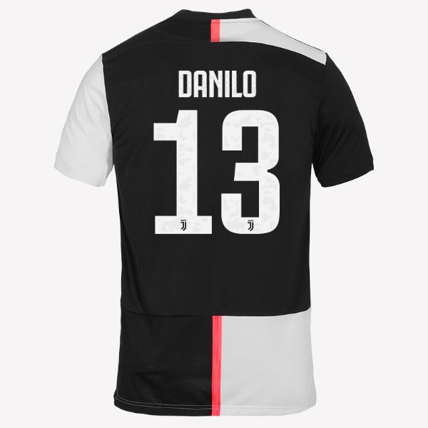 Camiseta Juventus NO.13 Danilo 1ª 2019-2020 Blanco Negro